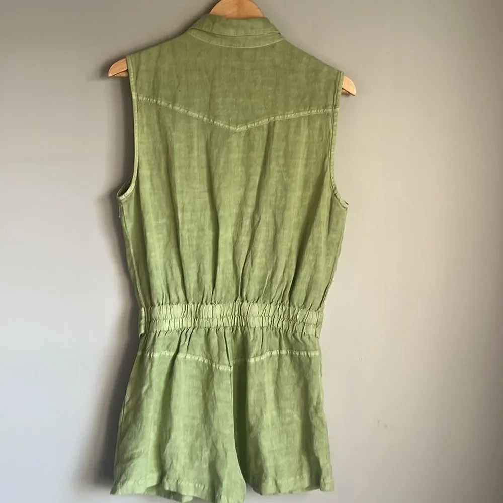 YFB HUDSON ROMPER // BAYLEAF PIGMENT - Picture 8 of 14